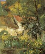 Paul Cezanne The House of Pere Lacroix in Auvers oil on canvas